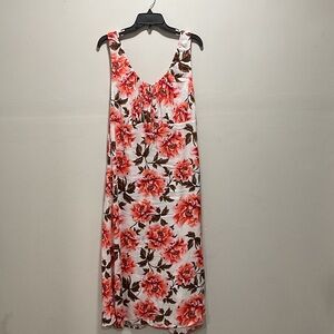 Old Navy Floral Dress - Pink and Brown
